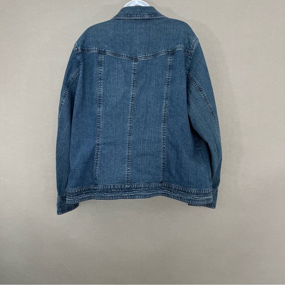 Coldwater Creek Blue Denim Button Long Sleeve Jacket - Picture 7 of 16